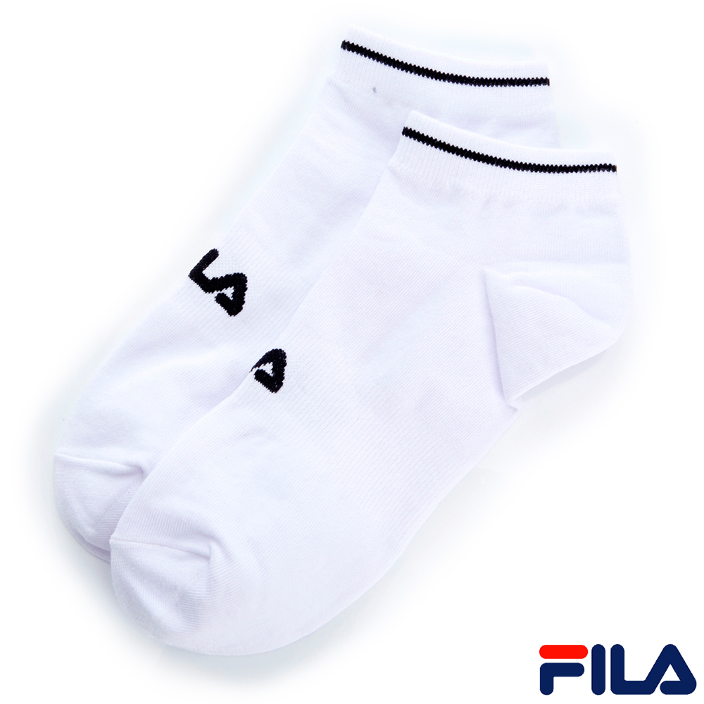 FILA 基本款棉質薄底踝襪-白SCR-5000-WT