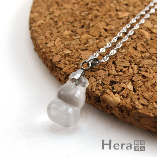 Hera頂級冰種水沬玉葫蘆項鍊