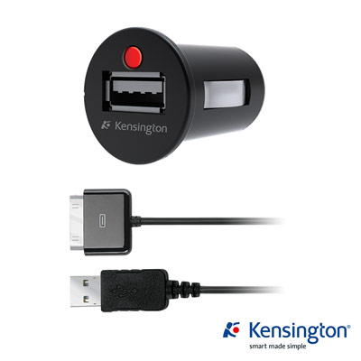 Kensington 39224 車用電源 USB 供應器 & Apple 認證傳輸線