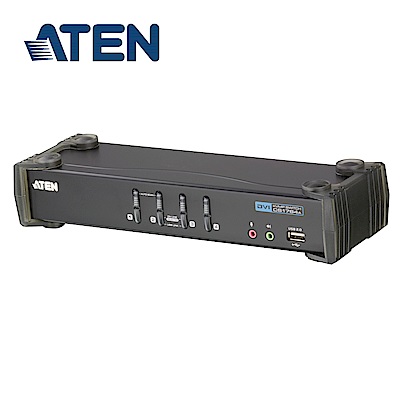 ATEN 4埠 USB DVI KVMP 多電腦切換器 (CS1764A)