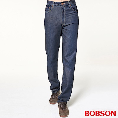 BOBSON 男款高腰輕薄涼爽直筒褲