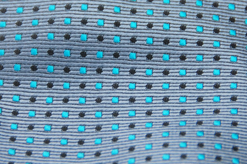 Alpaca 灰底藍黑相間圓點領帶