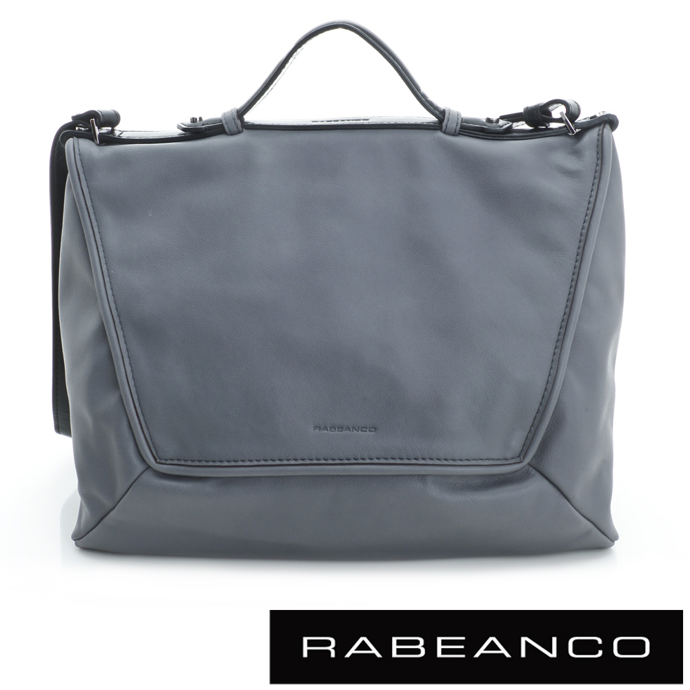 RABEANCO 迷時尚系列多way雙菱形包 灰藍