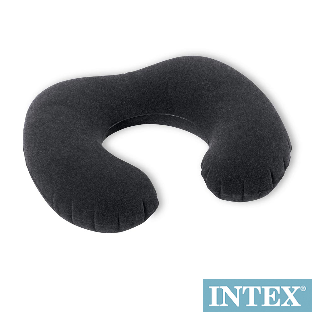 INTEX《軟QQ》植絨充氣護頸枕-2入組 (68675)