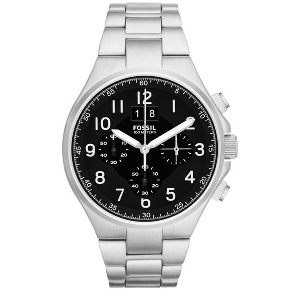 FOSSIL 領袖資格三環計時腕錶-CH2902/45mm