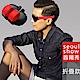 seoul show首爾秀 男女啪啪圈手環太陽眼鏡UV400折疊墨鏡 紅色 product thumbnail 1