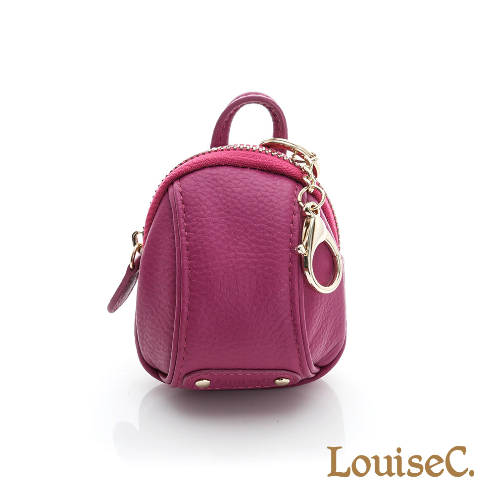 LouiseC. MINI背包造型零錢包/鑰匙包 - 桃紅色 16C01-0048A14