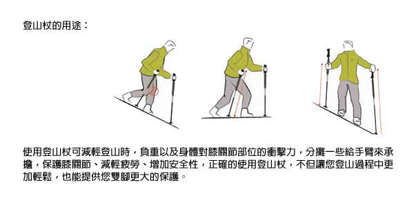 【KOMPERDELL奧地利】鋁合金強力鎖定泡棉握把登山杖