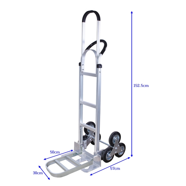 【COLOR】輕型爬梯鋁製手推車(折疊加長底板)