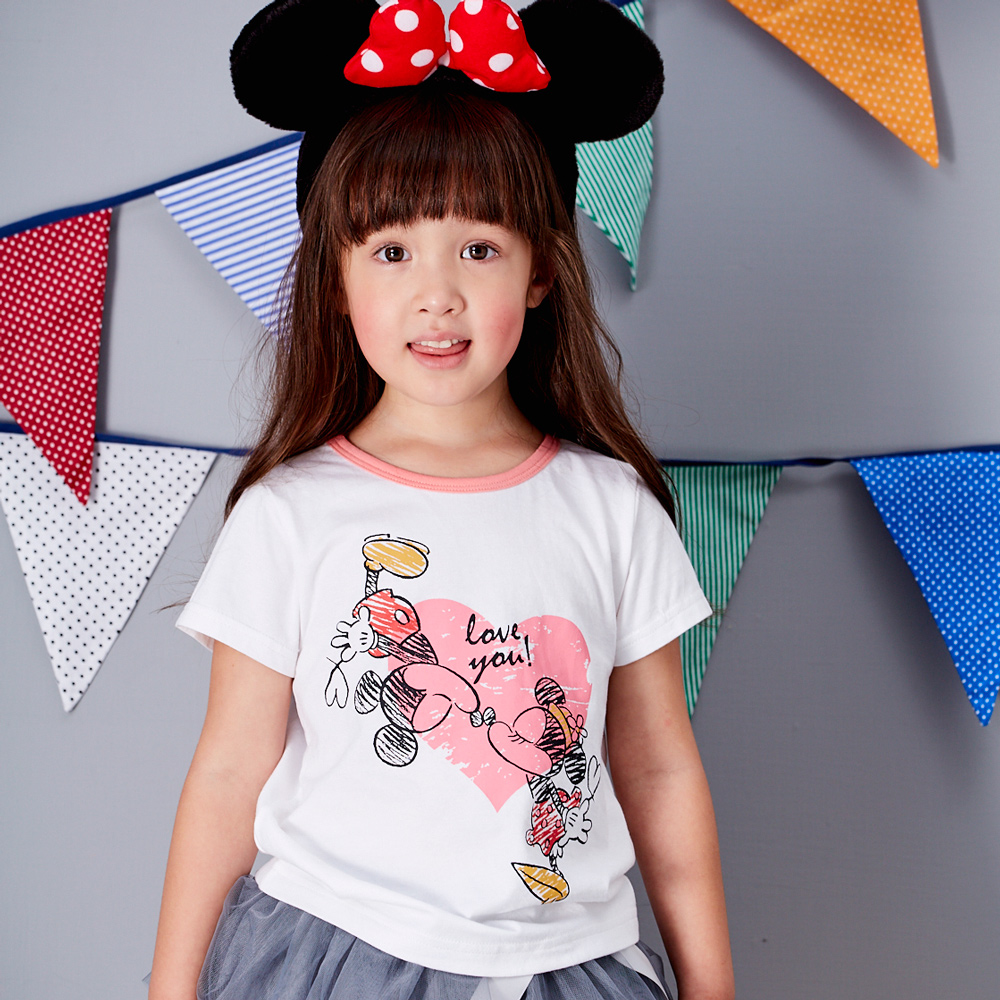 Disney 米妮米奇系列甜心T恤 (共2色)