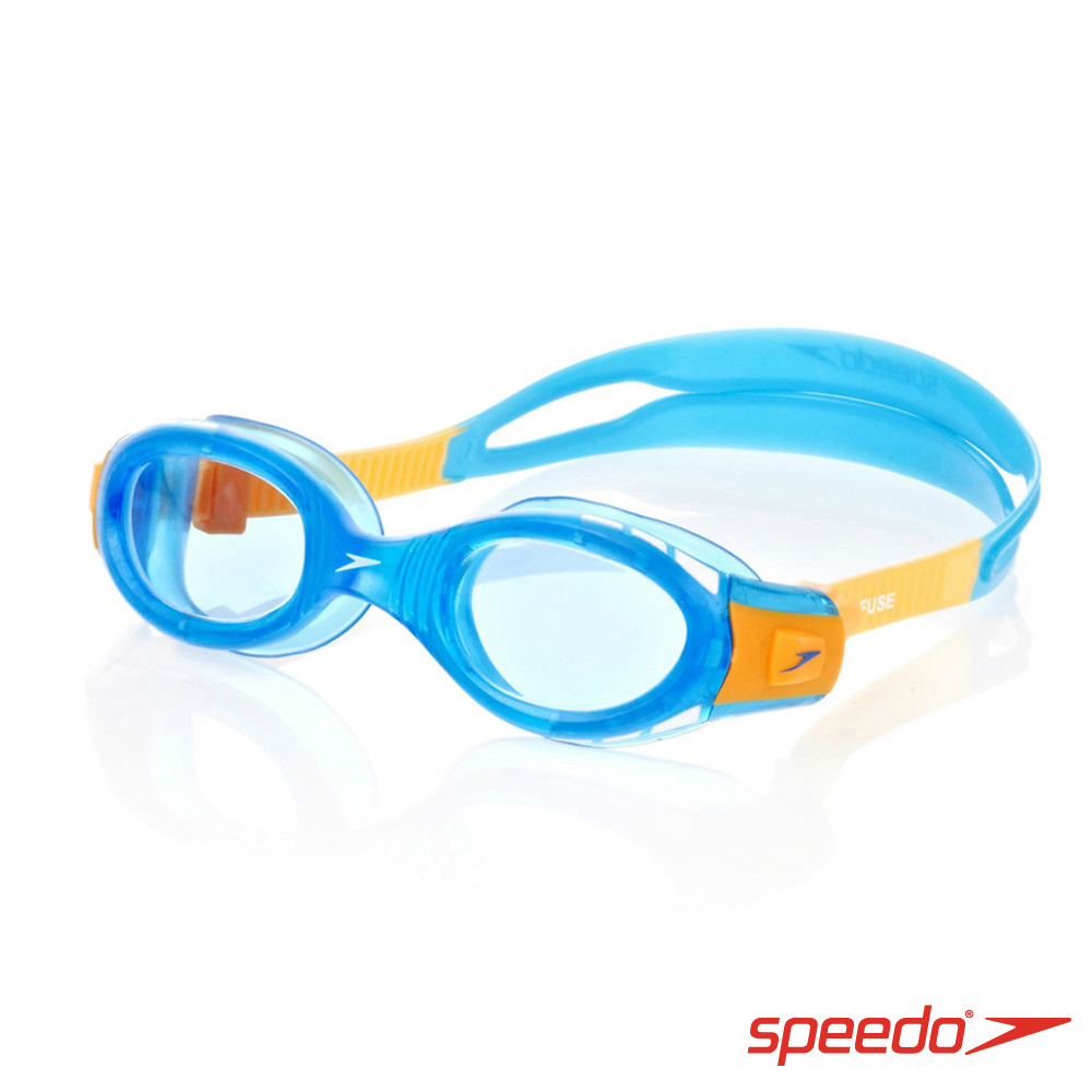 SPEEDO 兒童泳鏡 Futura Biofuse 藍-黃