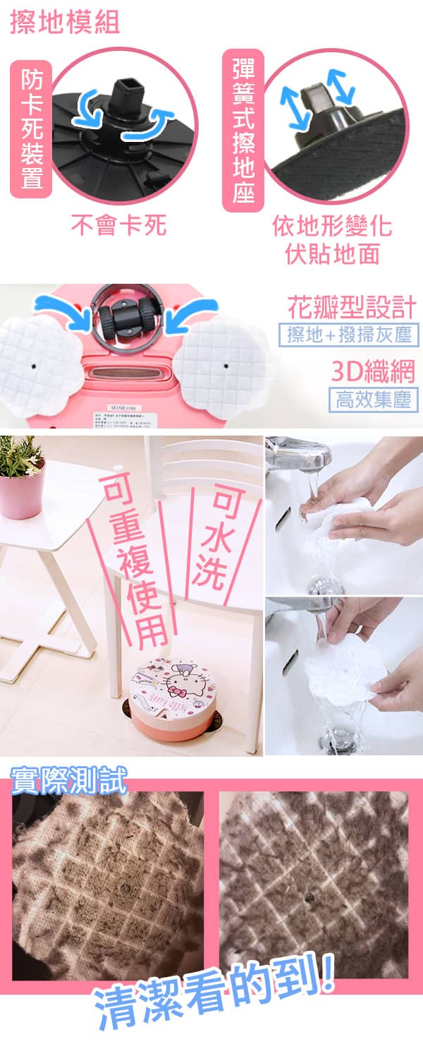 Vbot x Hello Kitty i6+粉紅派對蛋糕 掃地機器人 二代加強掃吸