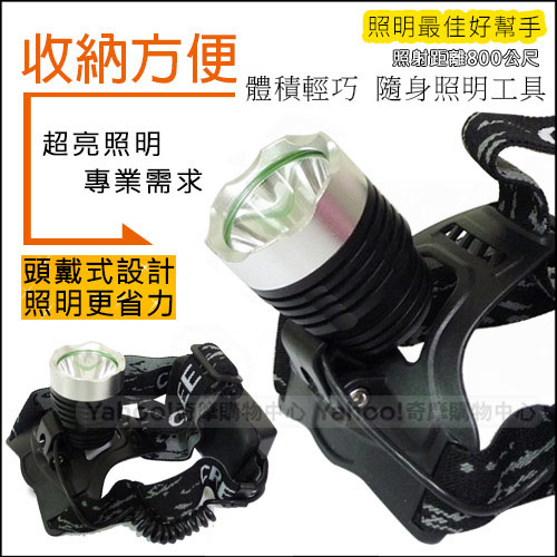 充電式800流明LED專業頭燈 HK-2200