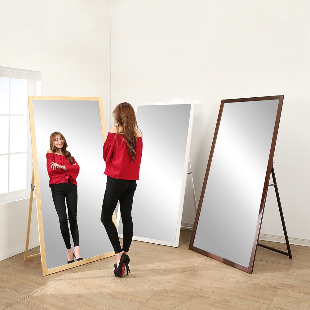 BuyJM豪華立掛兩用實木穿衣鏡/壁鏡寬90高180公分-免組| 全身鏡/穿衣鏡