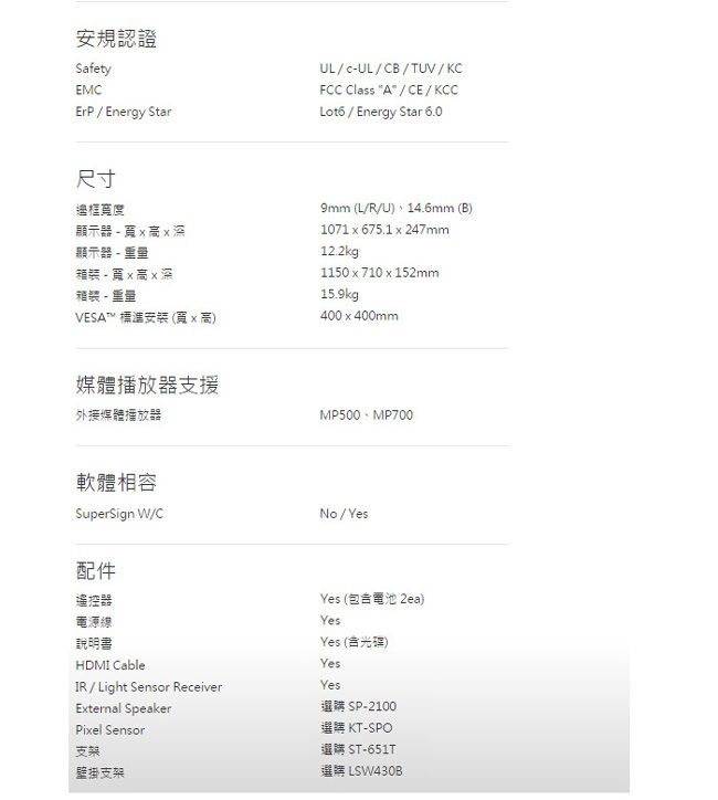 LG樂金 55吋 高階多功能廣告機顯示器 55LS53A