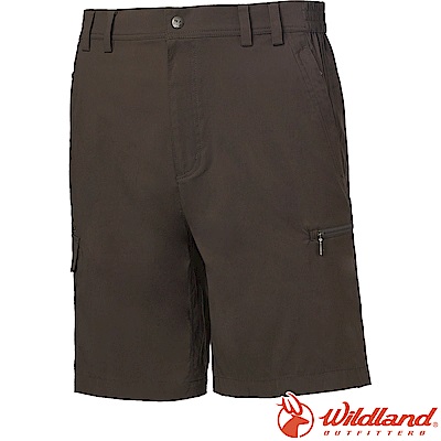 Wildland 荒野 0A61352-100松葉灰 男彈性透氣抗UV短褲