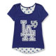 MLB-洛杉磯道奇隊雪紡印花T恤-深藍(女) product thumbnail 1