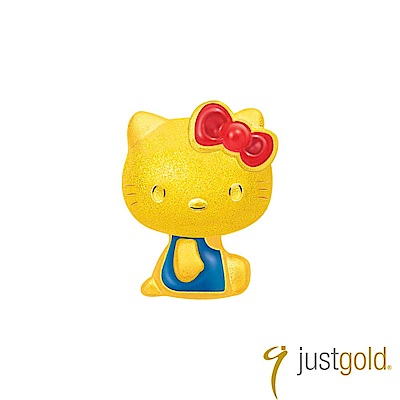 鎮金店Just Gold 經典復刻版Kitty黃金單耳耳環