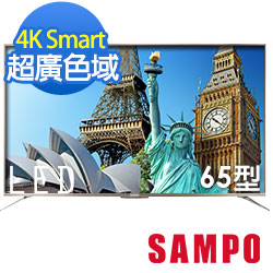 SAMPO聲寶 65型 4K SMART聯網電視