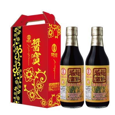 金蘭 醬寶薏仁醬油禮盒(2入/組)