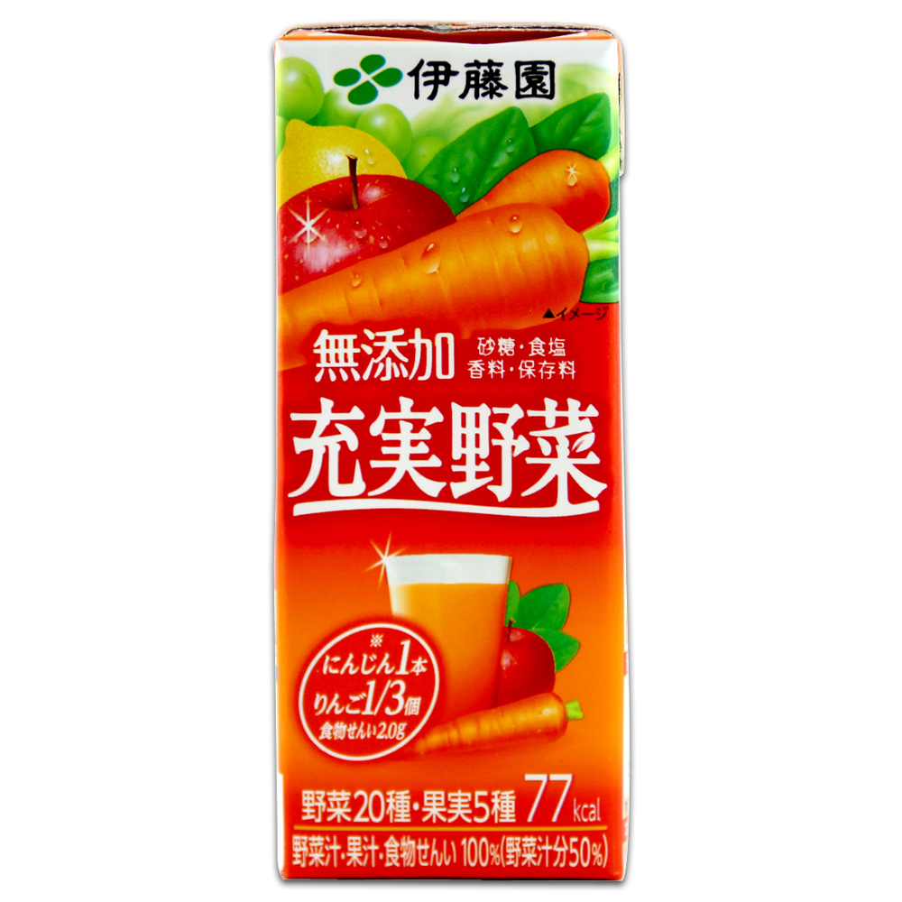 伊藤園  充實野菜汁-蘋果紅蘿蔔 (200ml x6入組)