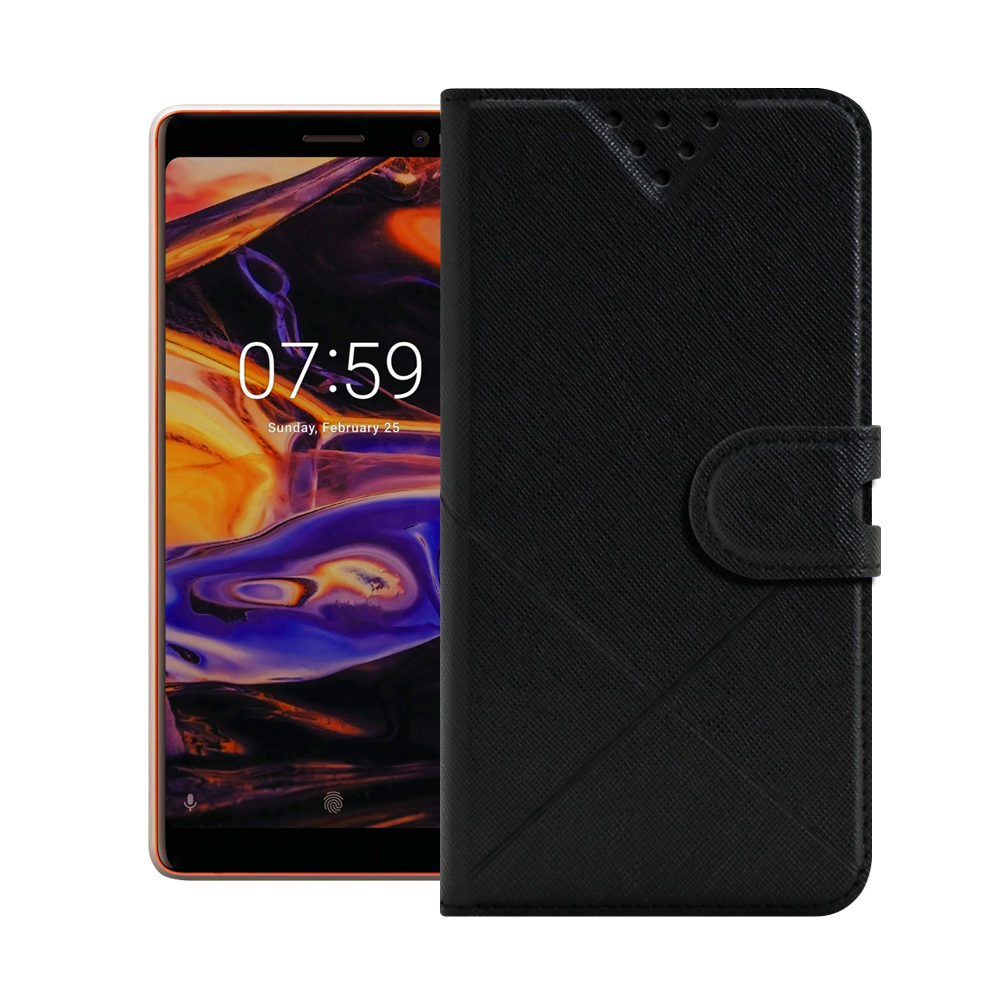 iRis for NOKIA 7 Plus 風格磨砂側翻支架皮套