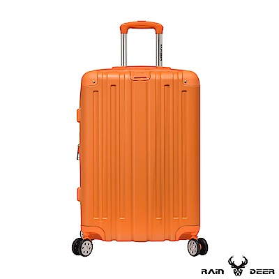 RAIN DEER 克萊爾28吋ABS鑽石紋防刮行李箱-亮麗橘