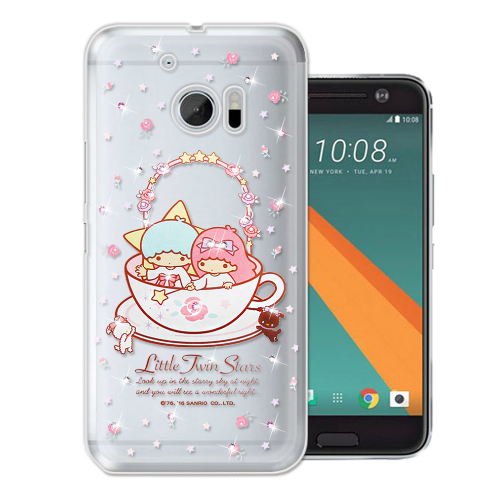 三麗鷗 雙子星仙子 KiKiLaLa HTC 10 / M10 水鑽系列手機殼(許願杯)