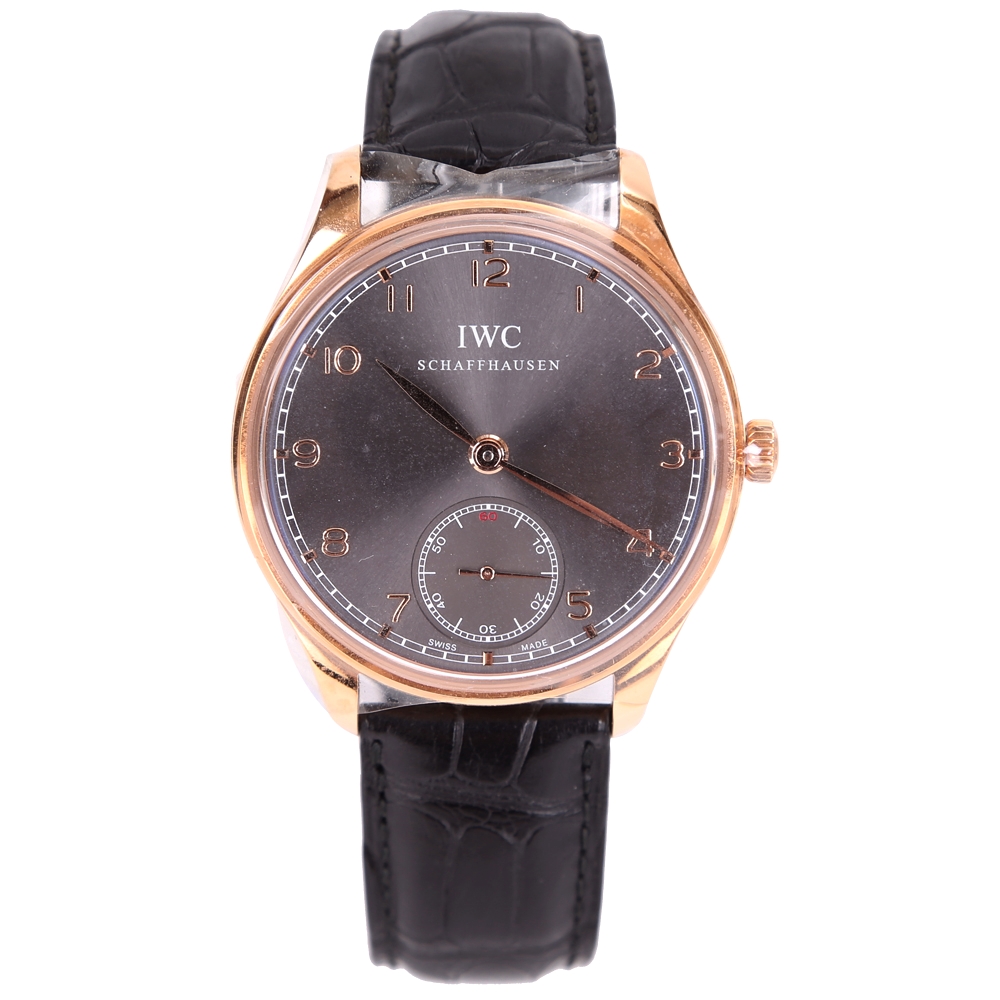 IWC 萬國錶 IW545406 Portuguese 萬國玫瑰金錶殼手動上鍊腕錶44mm