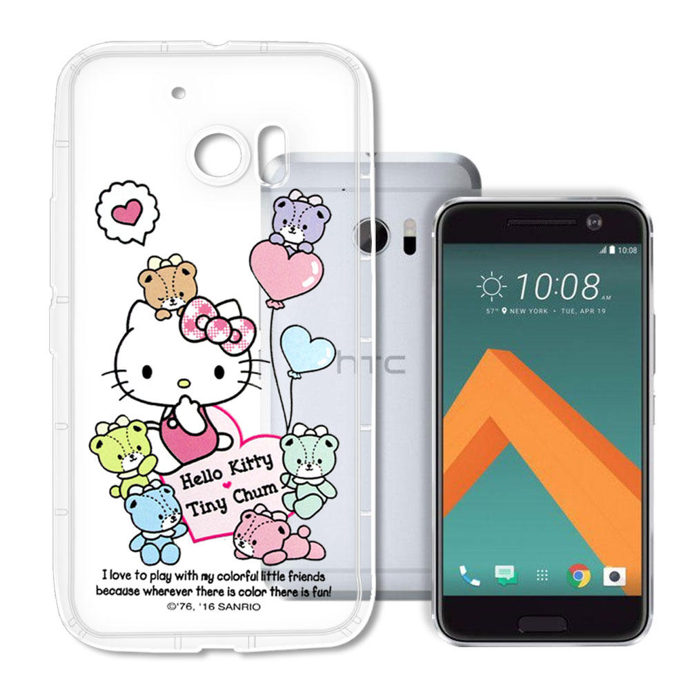 Hello Kitty HTC 10 / M10  彩繪空壓手機殼(氣球)