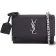 YSL Saint Laurent Sunset Monogram牛皮雙肩鍊包(小/黑色) product thumbnail 1