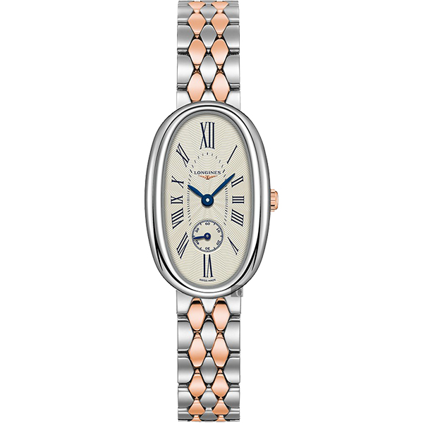 LONGINES 浪琴 圓舞曲系列18K玫瑰金女錶-雙色版/22mm