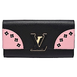 Louis Vuitton CAPUCINES Leather Logo Long Wallets (M61248, M61249) in 2023