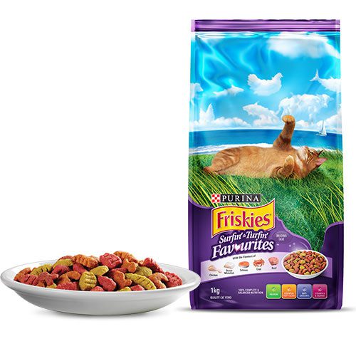 Friskies喜躍《海陸雙重滋味口味》貓乾糧 7kg (兩包組)