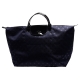 LONGCHAMP 經典Cuir Etoiles系列星星綴飾短把水餃包(大-海軍藍色) product thumbnail 1