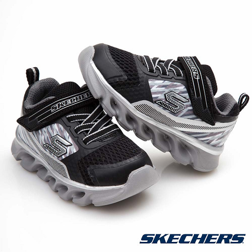 SKECHERS (童) 男嬰系列 Hypno Flash - 90581NBKSL