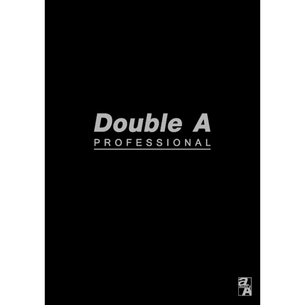 【10入組】Double A A5/25K膠裝筆記本-黑40頁 (橫線內頁)