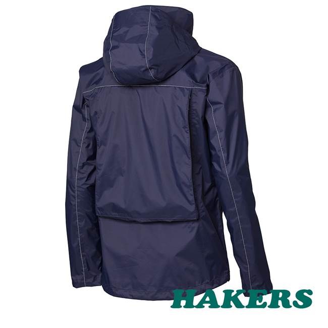 【HAKERS 哈克士】男-Explore 超輕量2.5L背包式防水外套-暮光藍