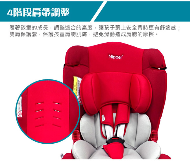 Nipper 0-7歲兒童汽車安全座椅(多色選擇)
