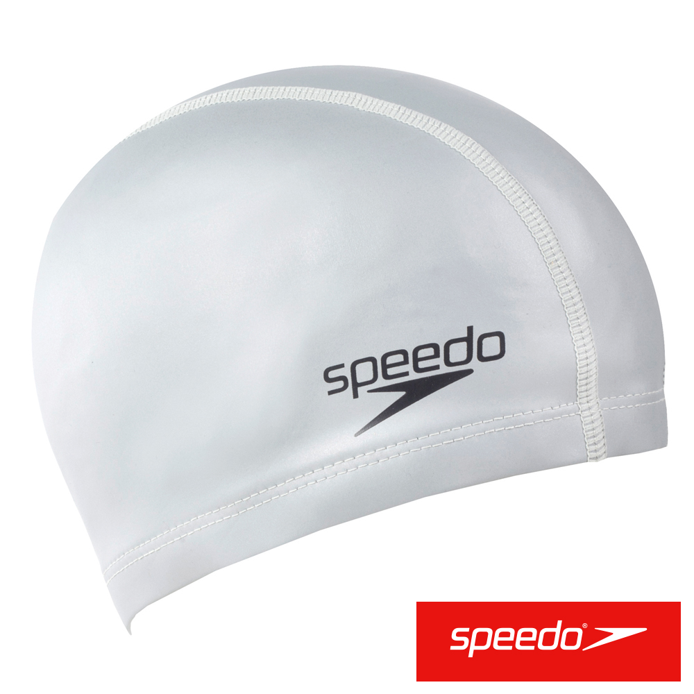 SPEEDO 成人 合成泳帽 Ultra Pace 銀