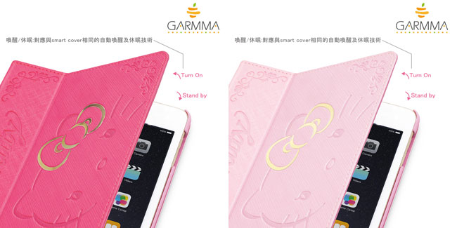 GARMMA Hello Kitty iPad mini 4摺疊式皮套–金豔款