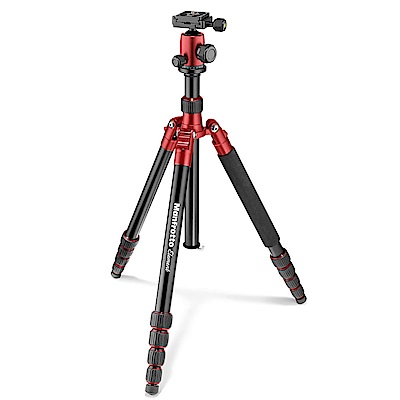 Manfrotto Element 鋁合金大型腳架-紅色(MKELEB5RD-BH)