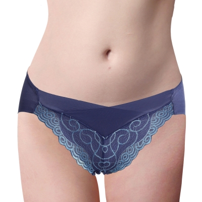 LADY 深線魅力系列 機能調整型 中低腰三角褲(神秘藍)