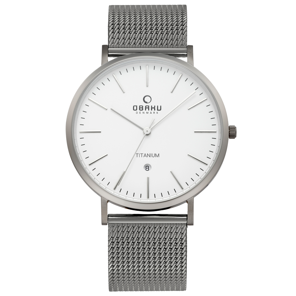 OBAKU 細膩美學日期時尚腕錶-V215GDTIMJ/41mm