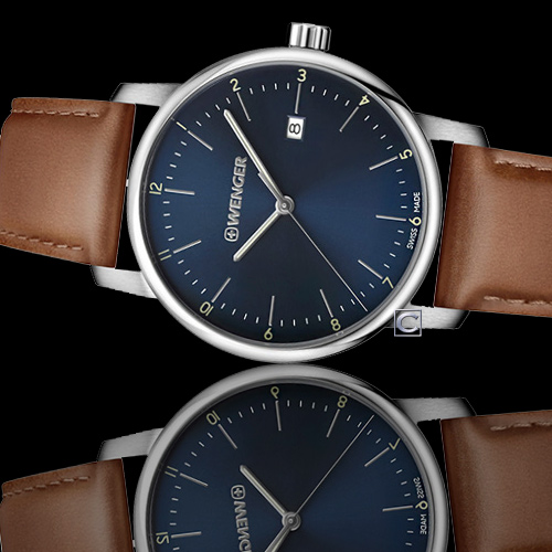 WENGER Urban 都會系列 經典紳士錶(01.1741.111)藍/42mm