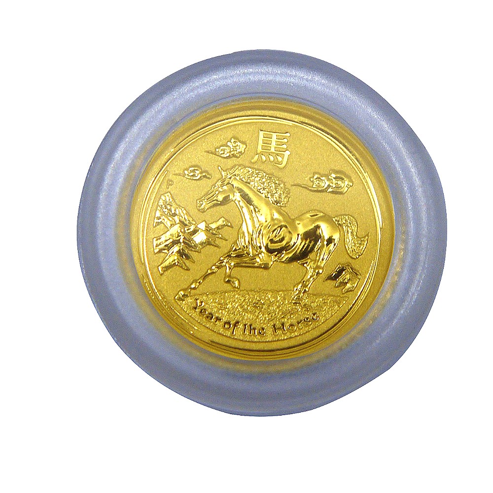 澳洲生肖紀念幣-澳洲2014馬年生肖金幣(1/20盎司)