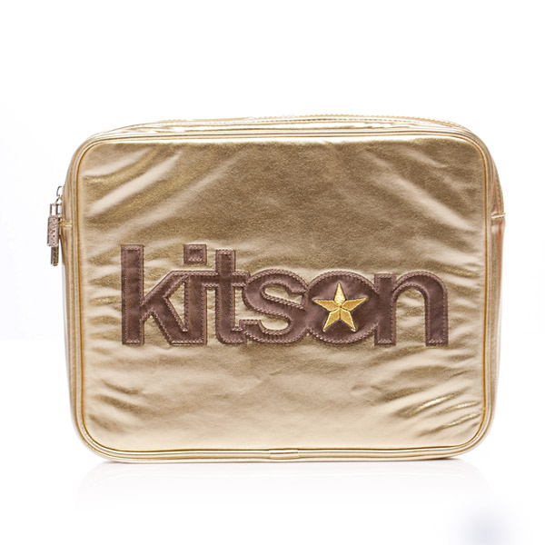 kitson 金屬光 NB / i-Pad 收納包-GOLD